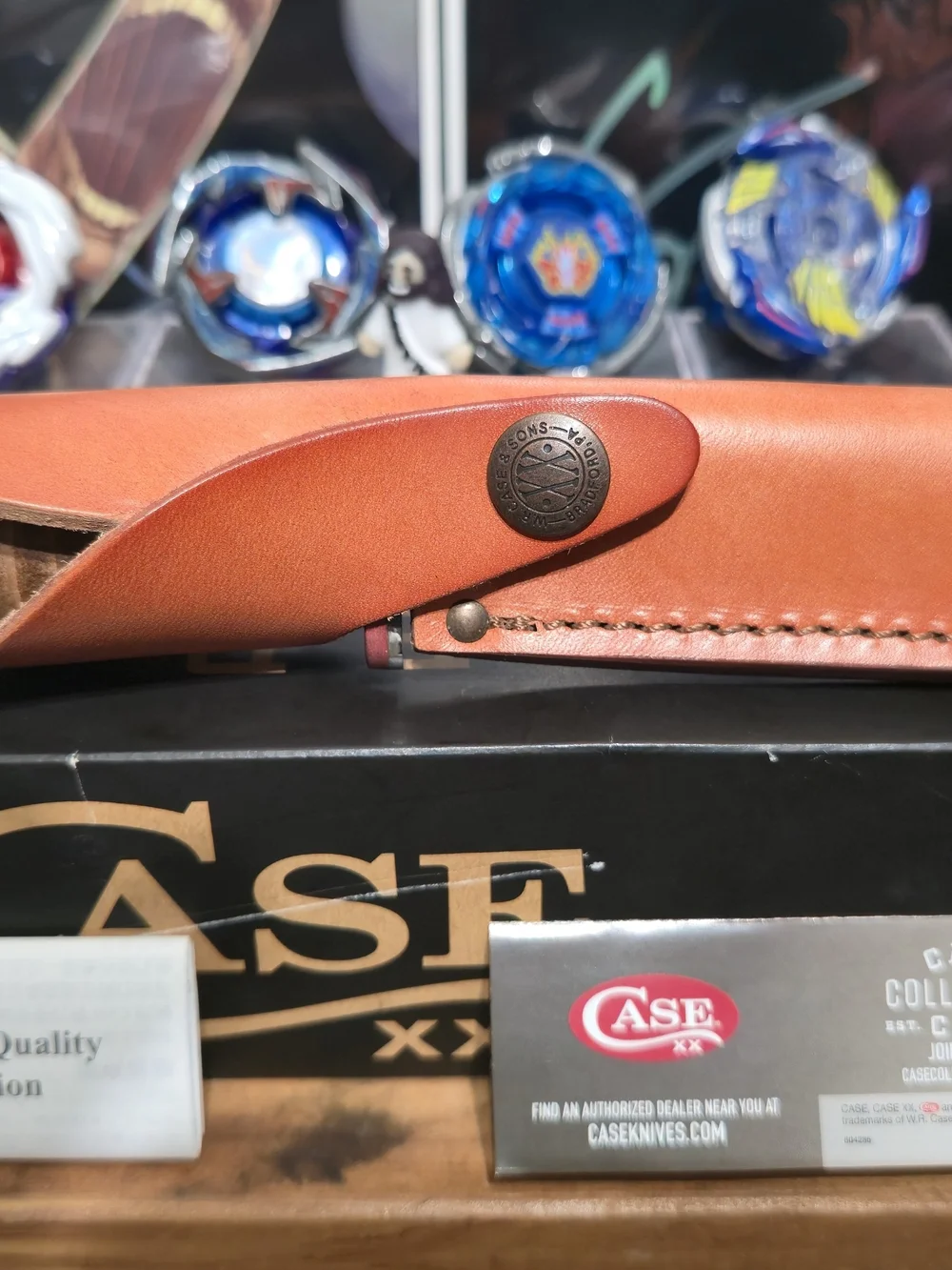 Case XX Leather Hunter Fixed Blade Knife W/ Leather Sheath